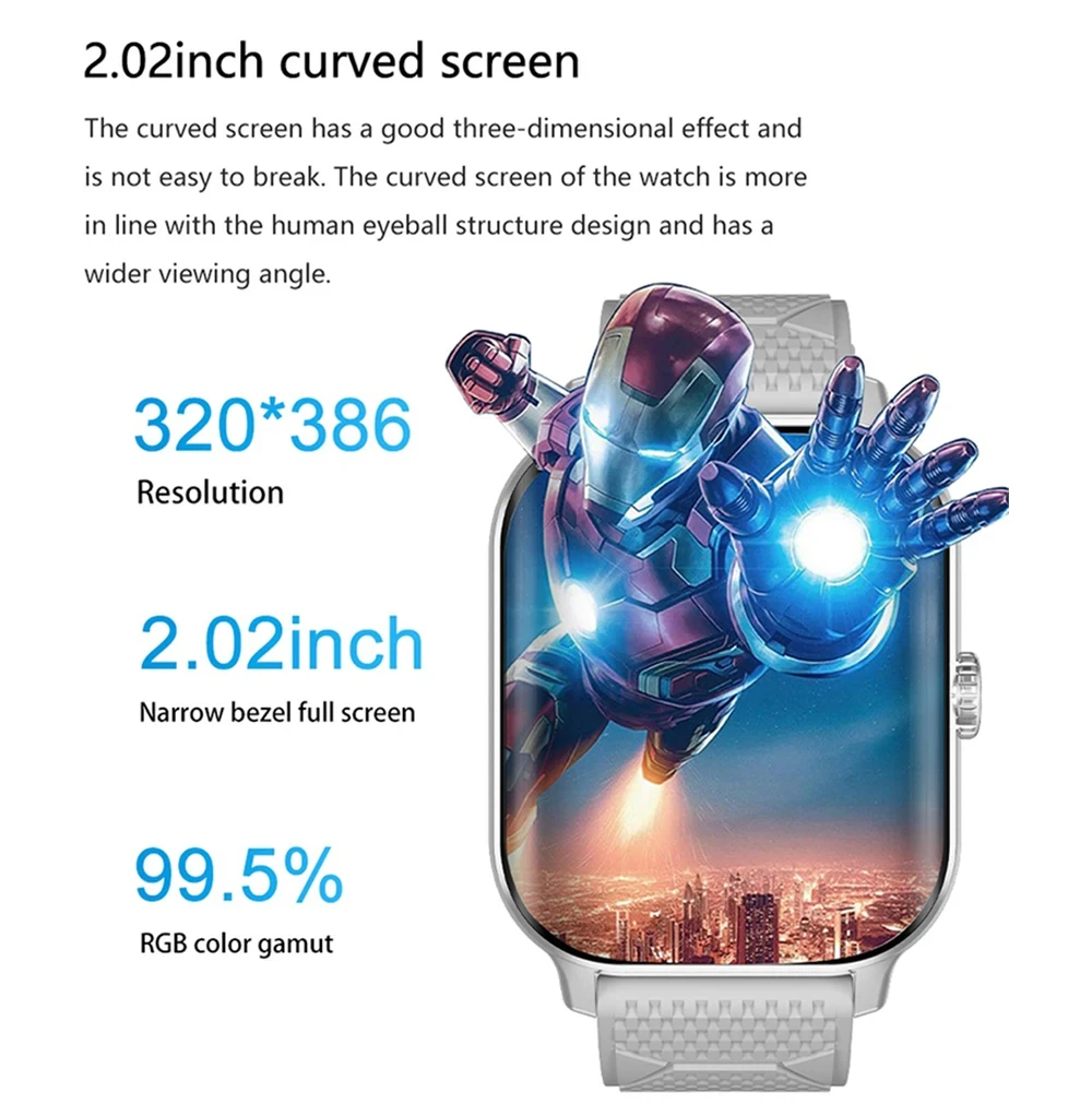 Smartch спортивные умные часы синие