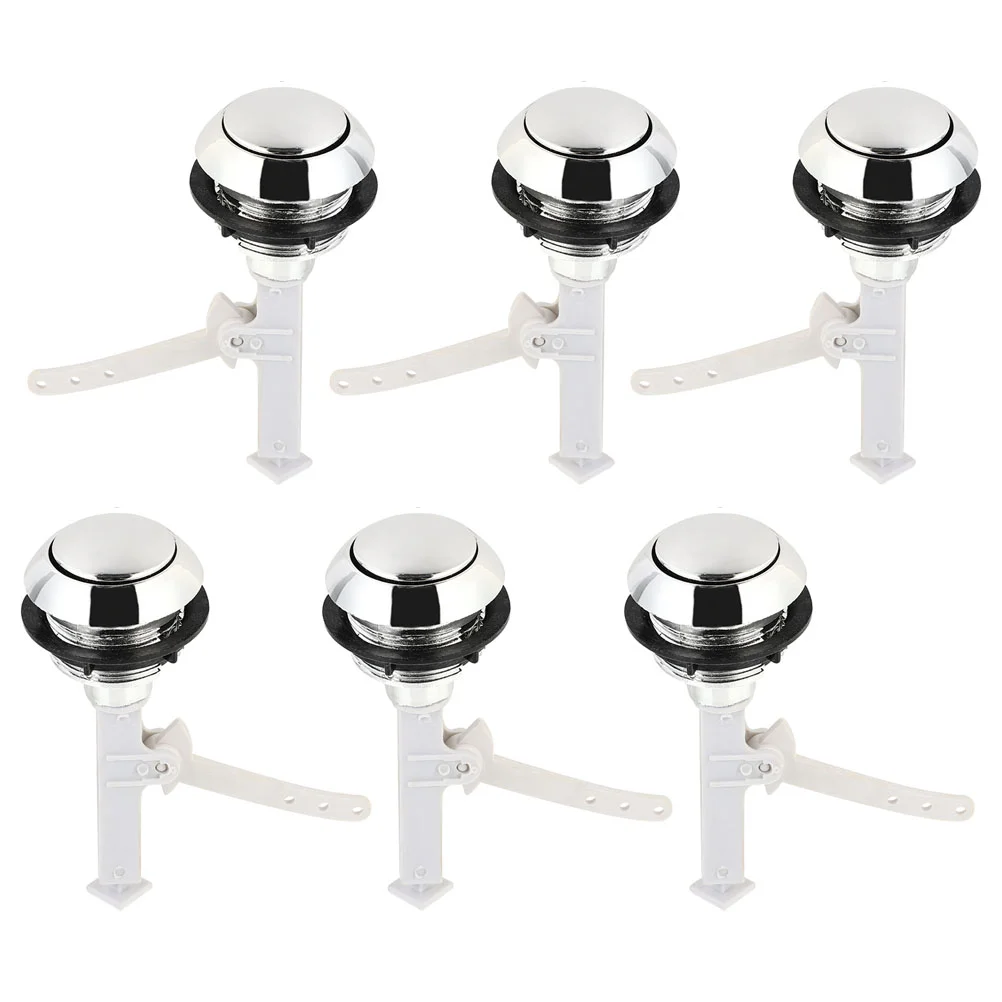 

Component Bathroom Toilet Button Cistern Flush Tank Flushing Single Push Buttons