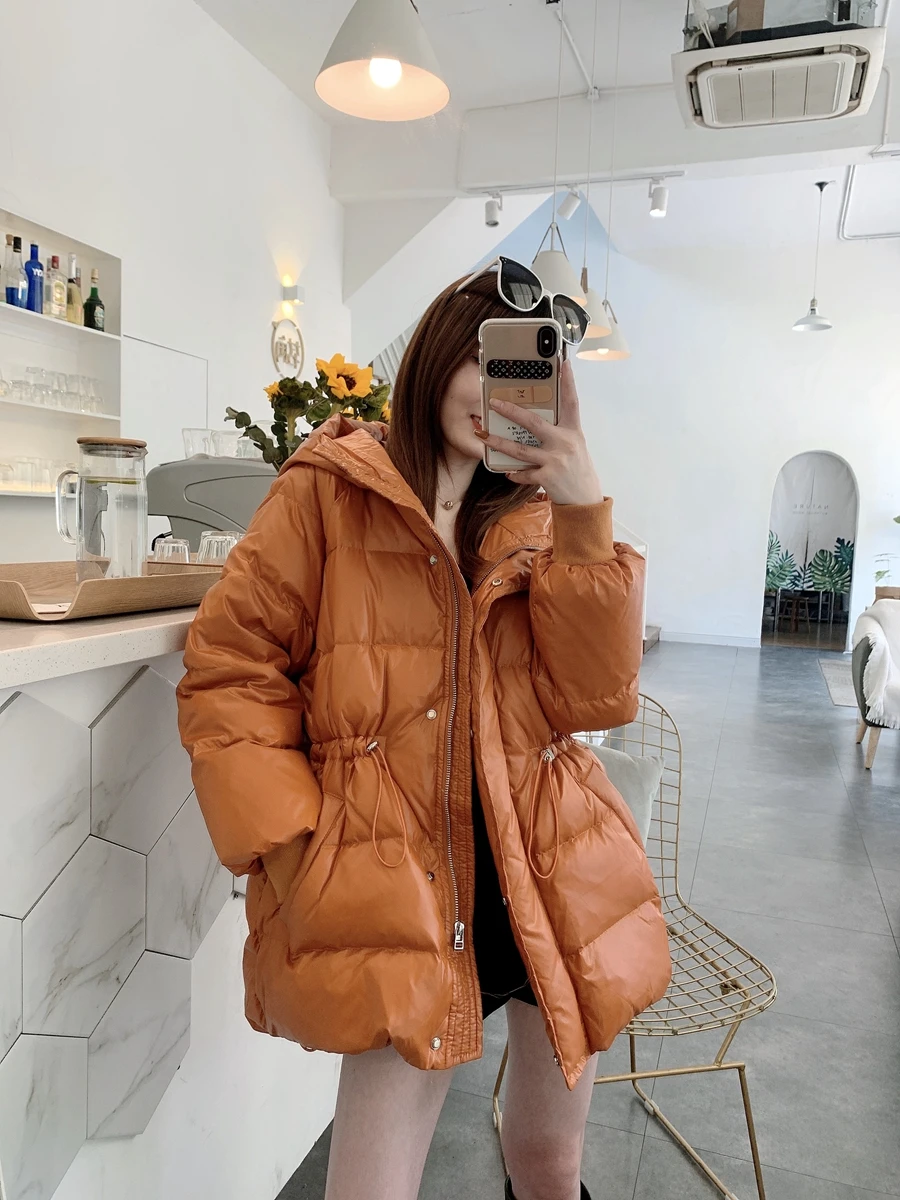 New Women Down Jacket Casual Style Autumn Winter Long Coats And Parkas Female Outwear