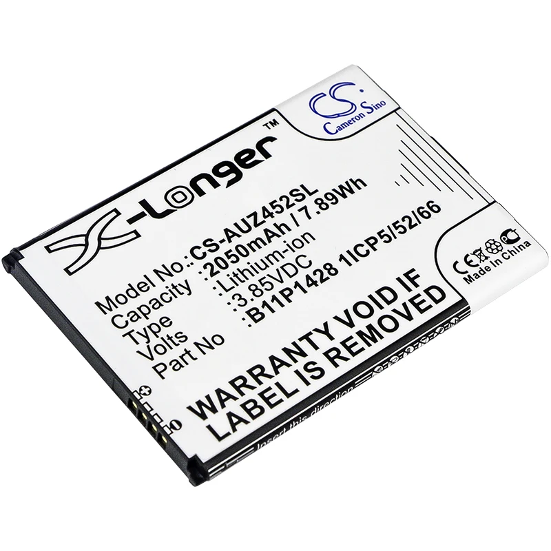 

CS 2050mAh/7.89Wh battery for Asus X009DB,ZB452KG,ZenFone Go 4.5,Go ZB450KL, Go ZB452KG 0B200-01910000,01910200