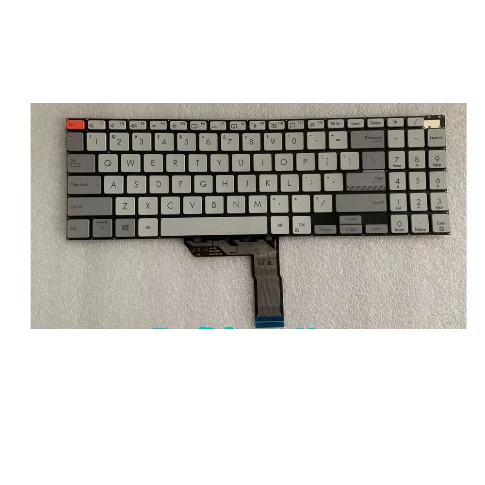 XIN-Russian-US Клавиатура для ноутбука с подсветкой Asus VivoBook Pro 16 M7600 M7600QE X7600