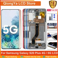 original 6 7 s20 display for samsung galaxy s20 plus 4g g985f s20plus 5g g986bds lcd with touch screen digitizer assembly