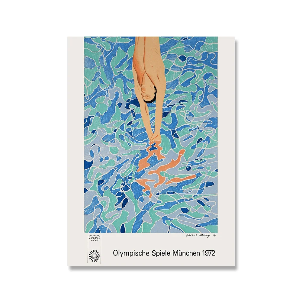 

David Hockney Terrace posters and prints Canvas Painting Pictures On The Wall Abstract Decorative Home Decor Quadro