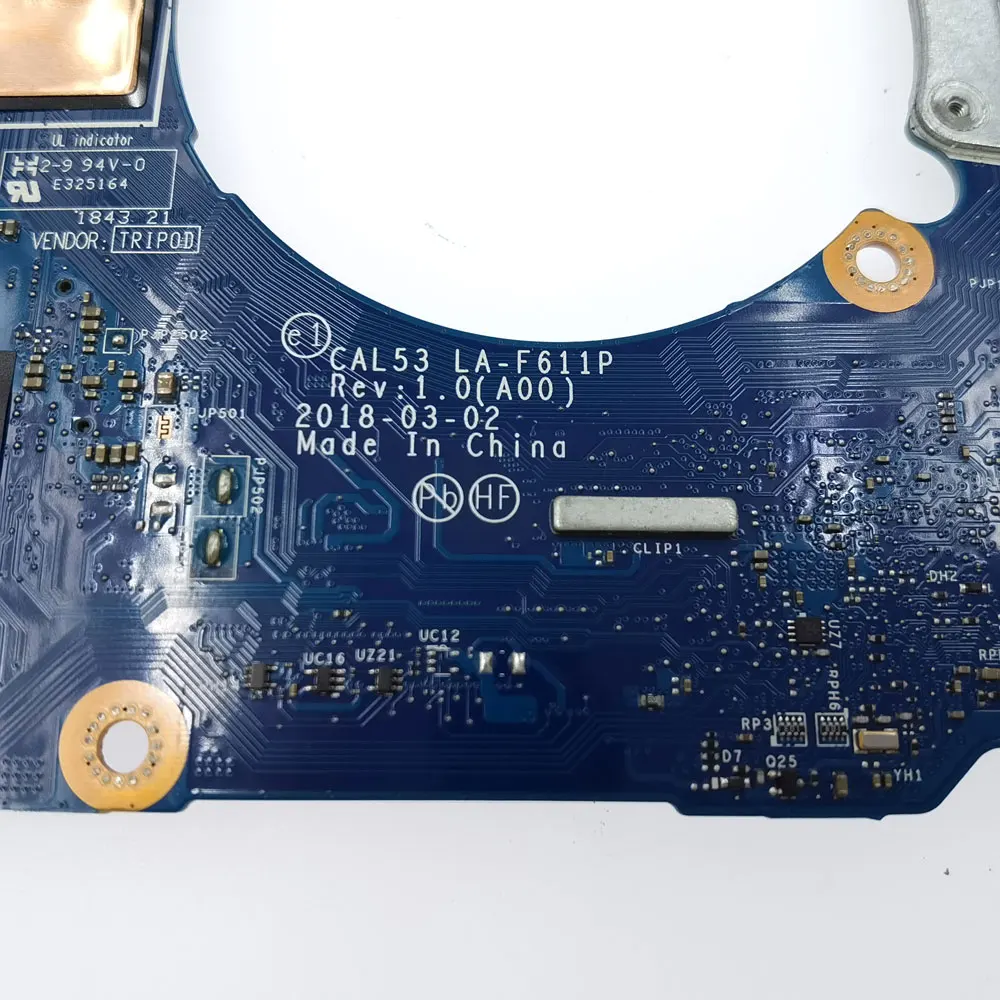 Материнская плата CAL53 LA-F611P для ноутбука Dell Inspiron G3 3579 3779 материнская с процессором