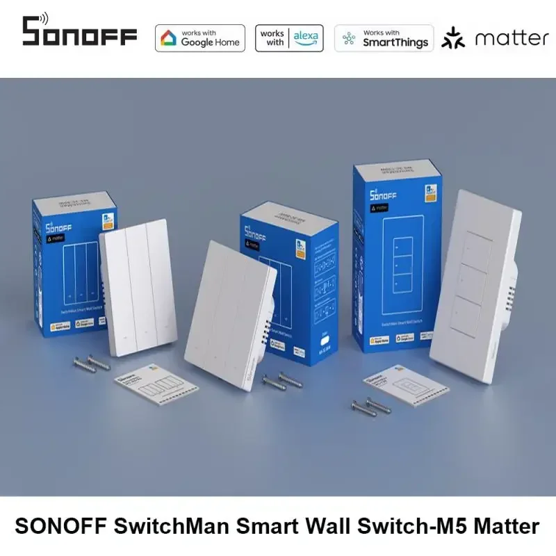 SONOFF M5 Matter Smart Wall Switch Тип 120/86 Дистанционное голосовое управление Смарт-сцена через