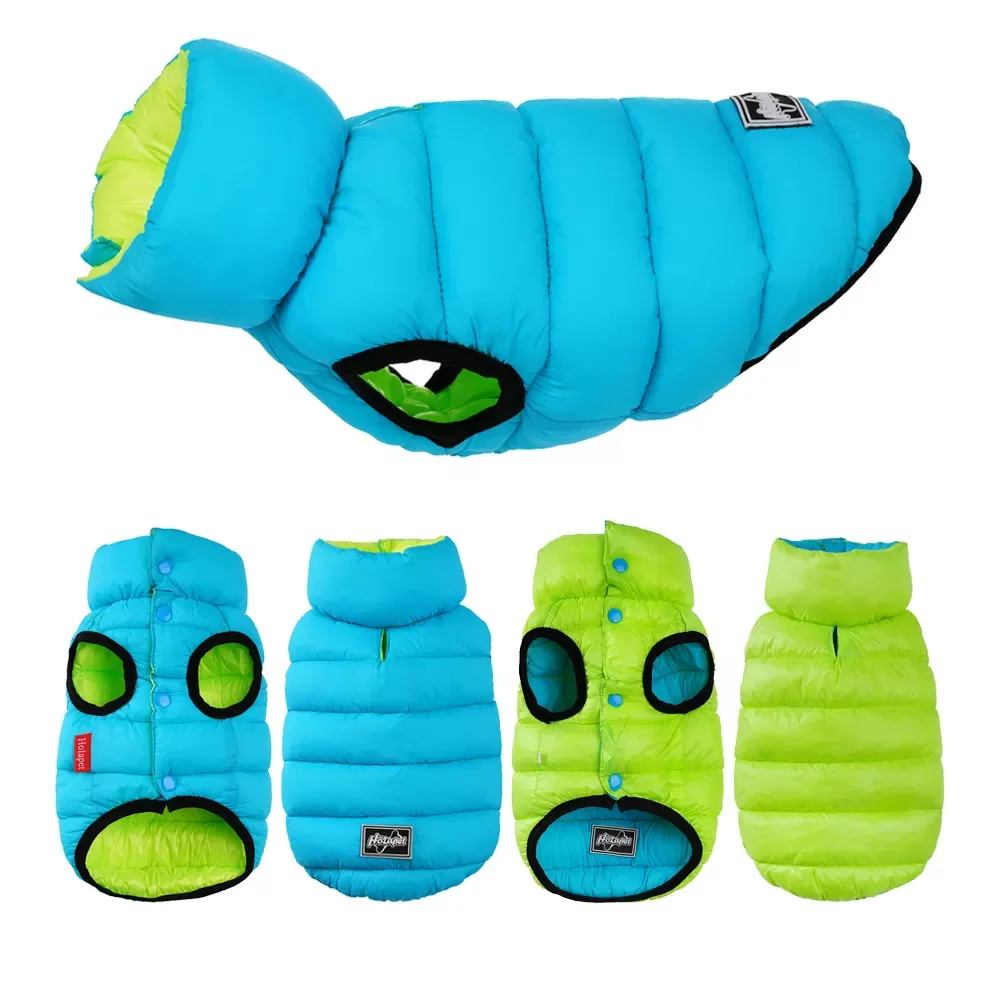 

NEW Winter Dog Clothes Reversible Waterproof Pet Vest Jacket Light Weight Warm Dog Coat Clothing Clothes For Small Medium Large