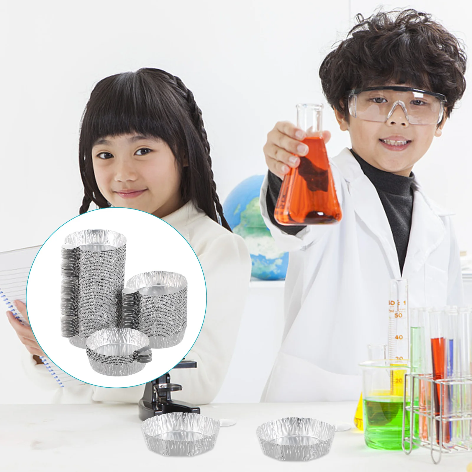 

Weighing Aluminumtrays Pans Boat Weigh Plate Traysupplies Measuring Small Sample Chemistry Aluminium Platesstorage Balance Pan