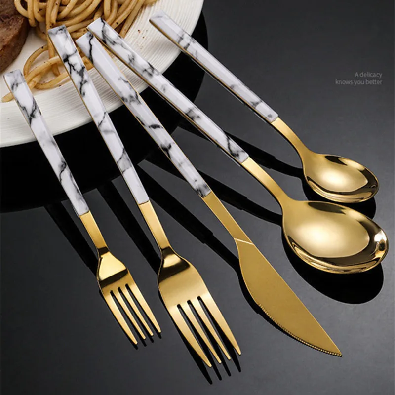 Tableware Creative Stainless Steel Spoon Fork Knife Dinnerwa