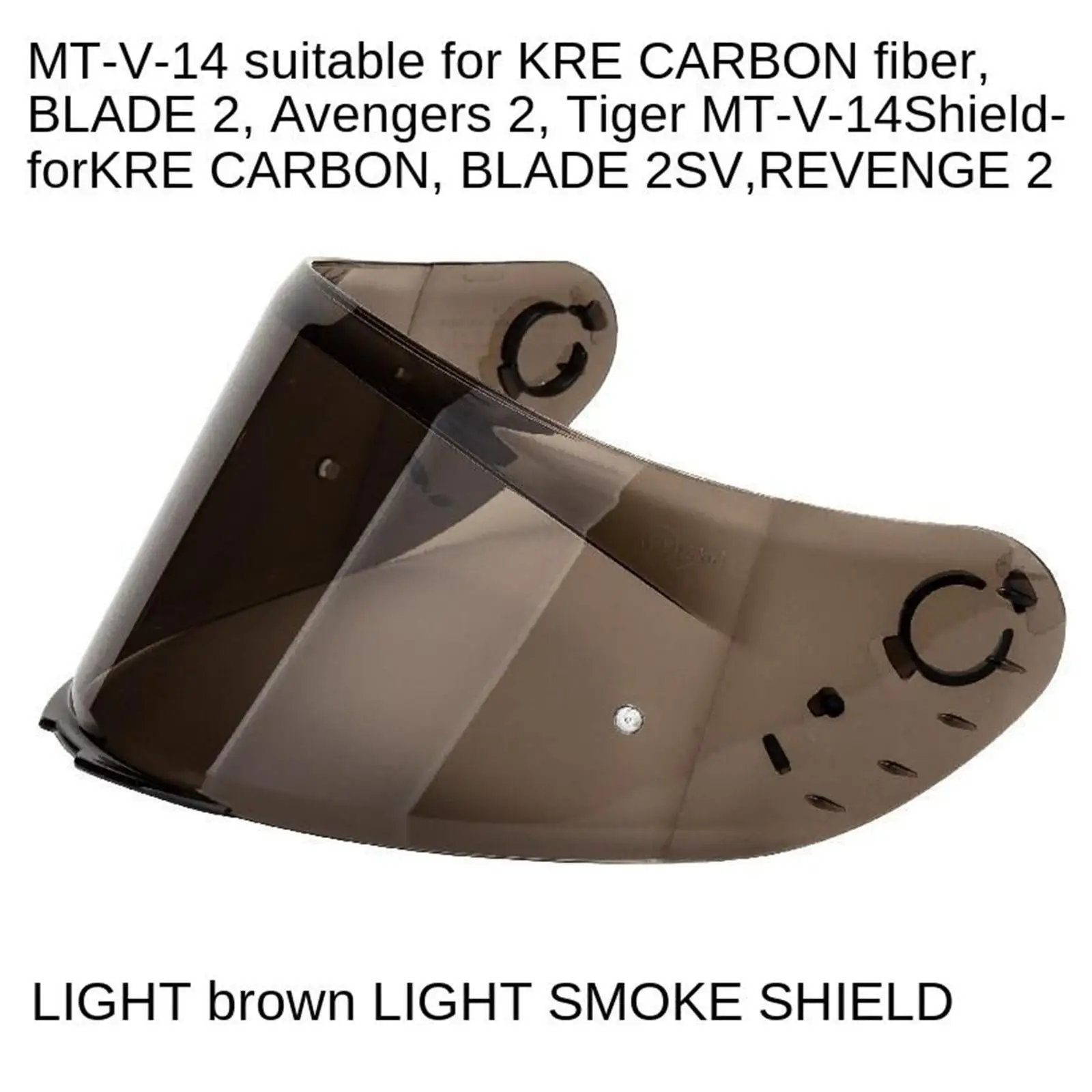 

Anti-UV Full Face Shield Visor for Blade-2 Motorcycle Helmets Light Tea