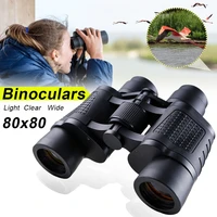 new camping hiking binoculars 80x80 long range 15000m hd high optical glass lens low light night vision for hunting sports scope