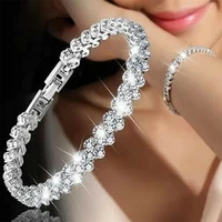 personality crystal zircon bracelets for women boho jewelry chain charm bracelet