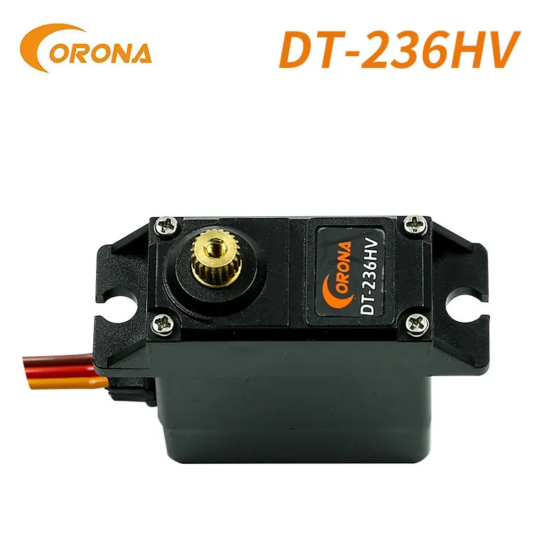 

Цифровой Сервопривод Corona DT236HV, устройство высокого напряжения с металлической шестерней для парковки, 6 кг/0,15 сек/27 г, для дистанционного управления дроном, летательным аппаратом