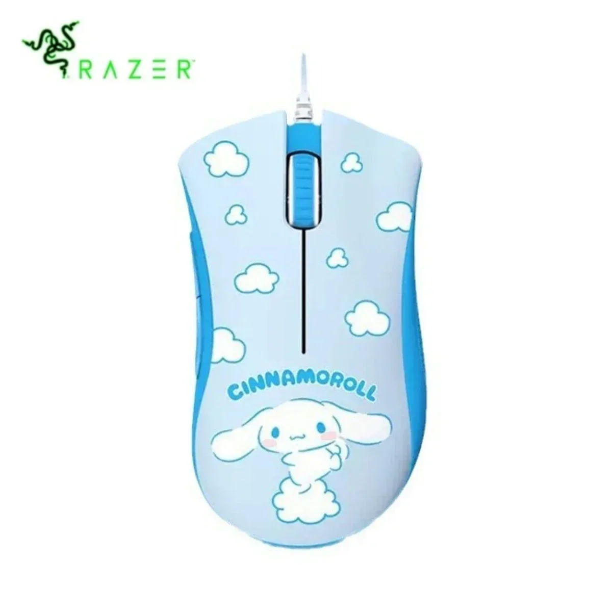 Новая проводная игровая мышь Razer Sanrio Cinnamoroll Limited Edition DeathAdder Essential набор мягких