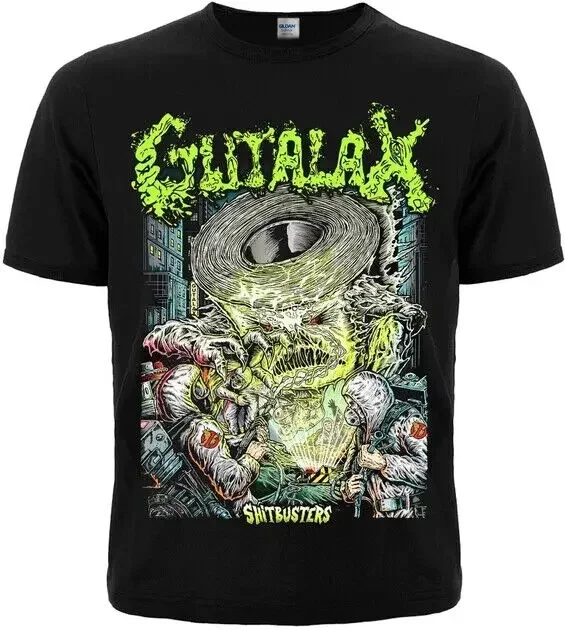 Gutalax Shitbusters T Shirt Cotton Black Men Cannibal Corpse