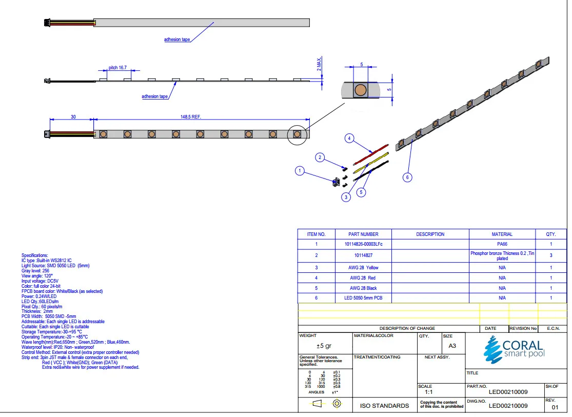 

Deposit for 1500PCS 5MM 9 leds WS2812 strip