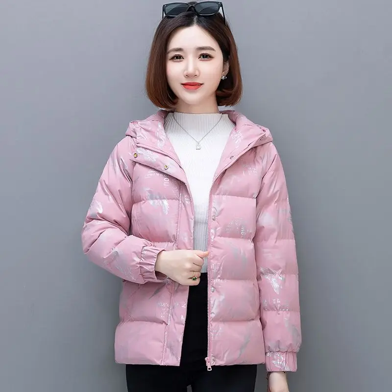 2023 New Winter Parkas Women Hooded Thick Warm Short Ladies Jackets Cotton Padded Casual Parka Fashion Coat Female Outwear C31