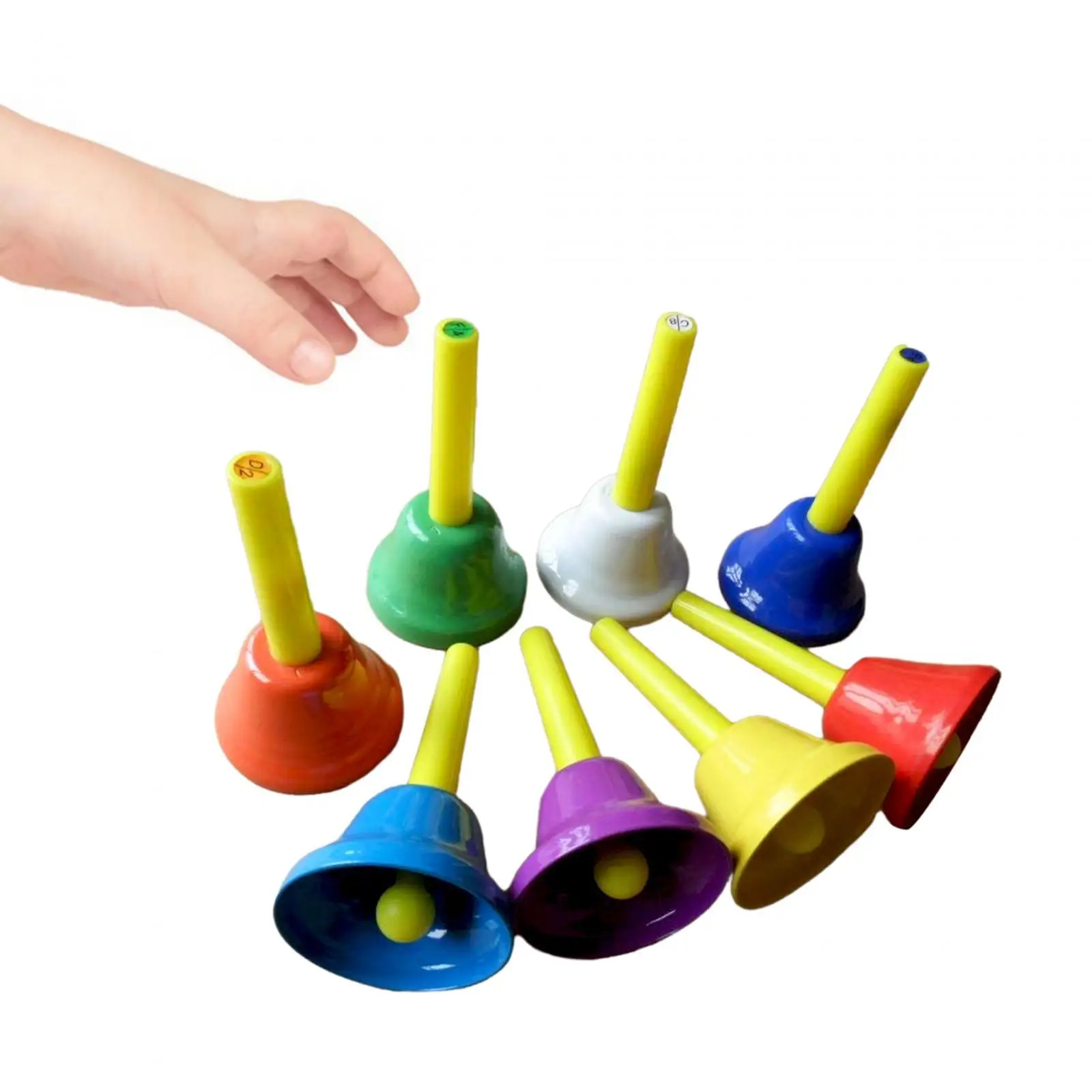 8 шт. диатонические металлические колокольчики нот для детей хора свадьбы