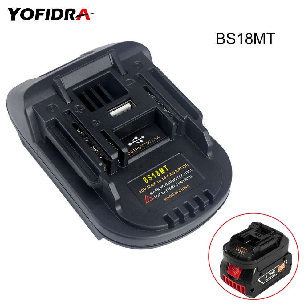 

BS18MT Battery Adapter For Bosch 18V To Makita 18V Converter For Makita 18V BL 1860 Lithium Battery Converter