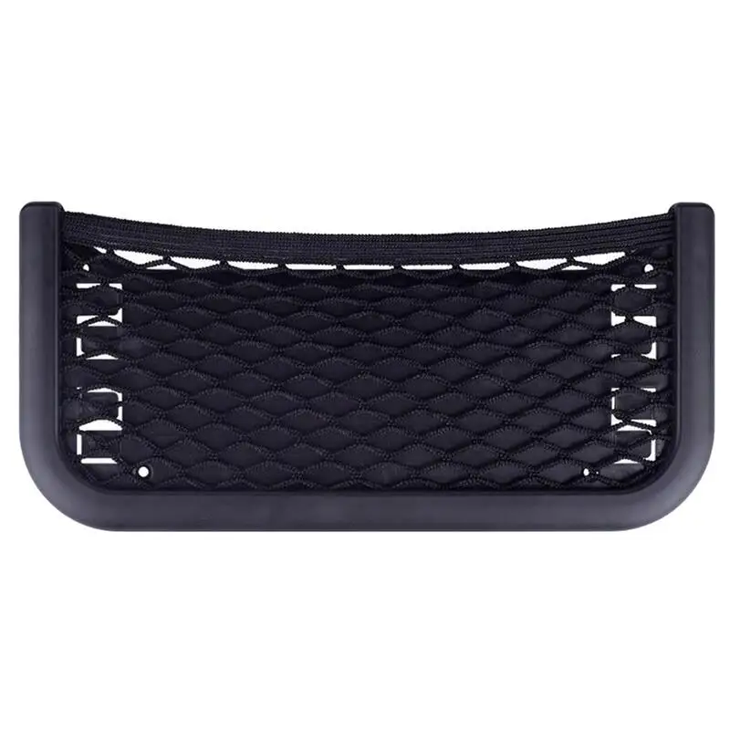 

1 шт., автомобильный органайзер, сумка для хранения, автопаста, сетка, карманный держатель для телефона, автомобильные аксессуары, универсальный АБС-пластик 252 мм х 120 мм с крепежными винтами