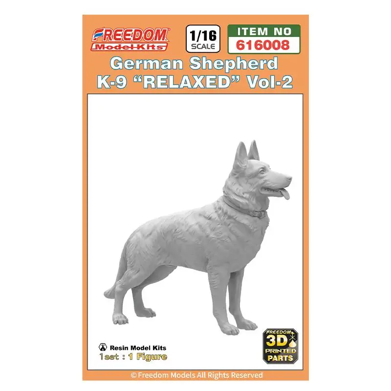 ФРЕДЕМ 616008 Комплект модели немецкой овчарки K-9 `Relaxed` Vol.2 в масштабе 1/16