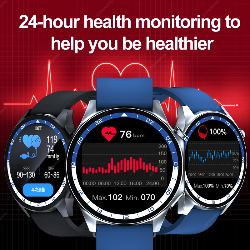 Смарт-часы Amoled Для Мужчин И Женщин Спортивный Фитнес-трекер С Компасом 1 Гб Озу
