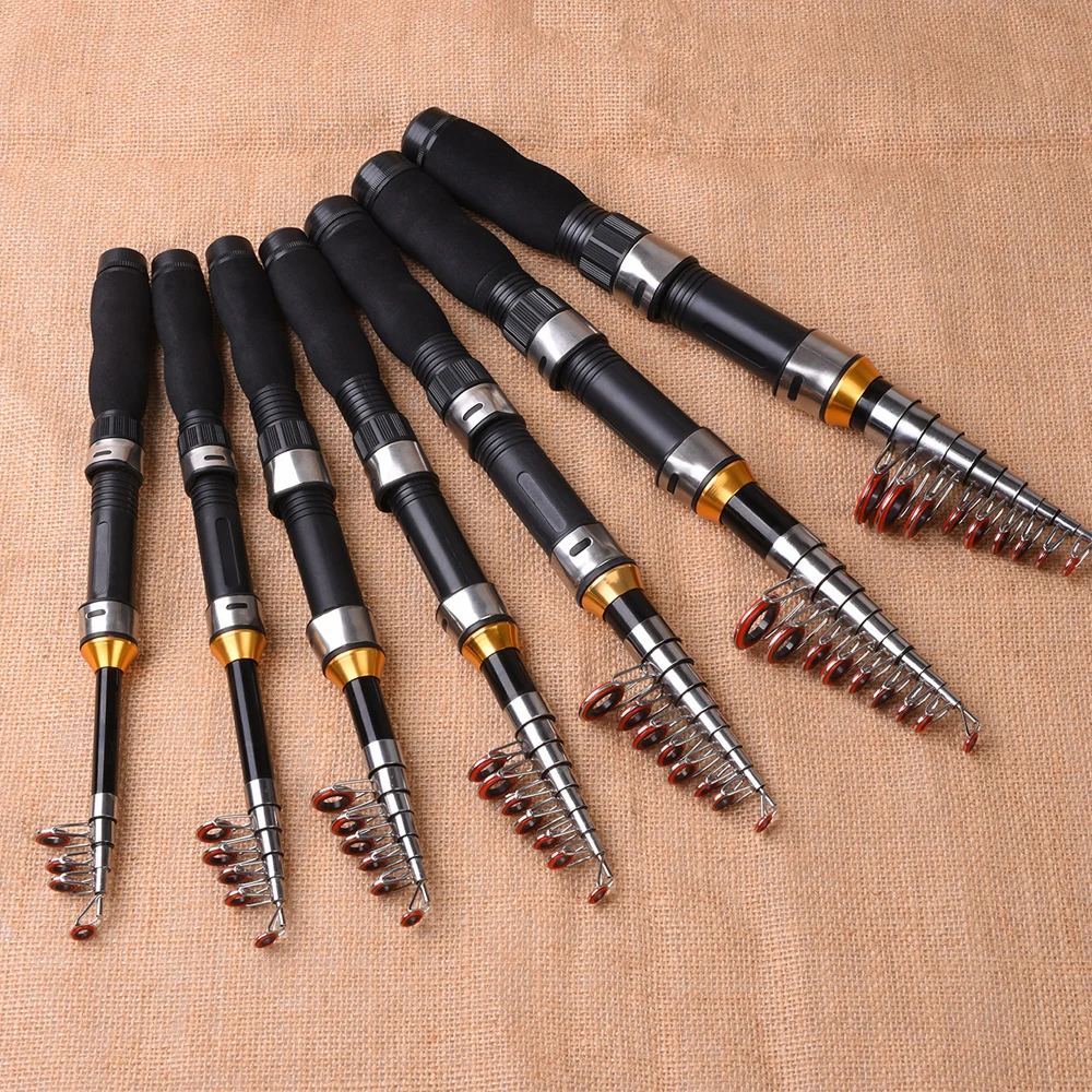 Телескопическая удочка портативная маленькая короткая мини-удочка для морской