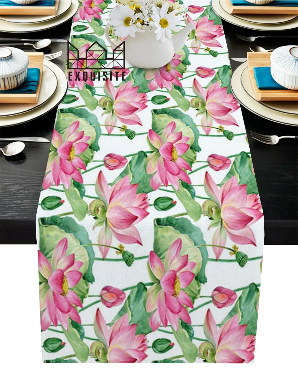 

Lotus Fine Art интенсивная настольная дорожка, Настольная скатерть с флагом, Настольная дорожка для свадьбы
