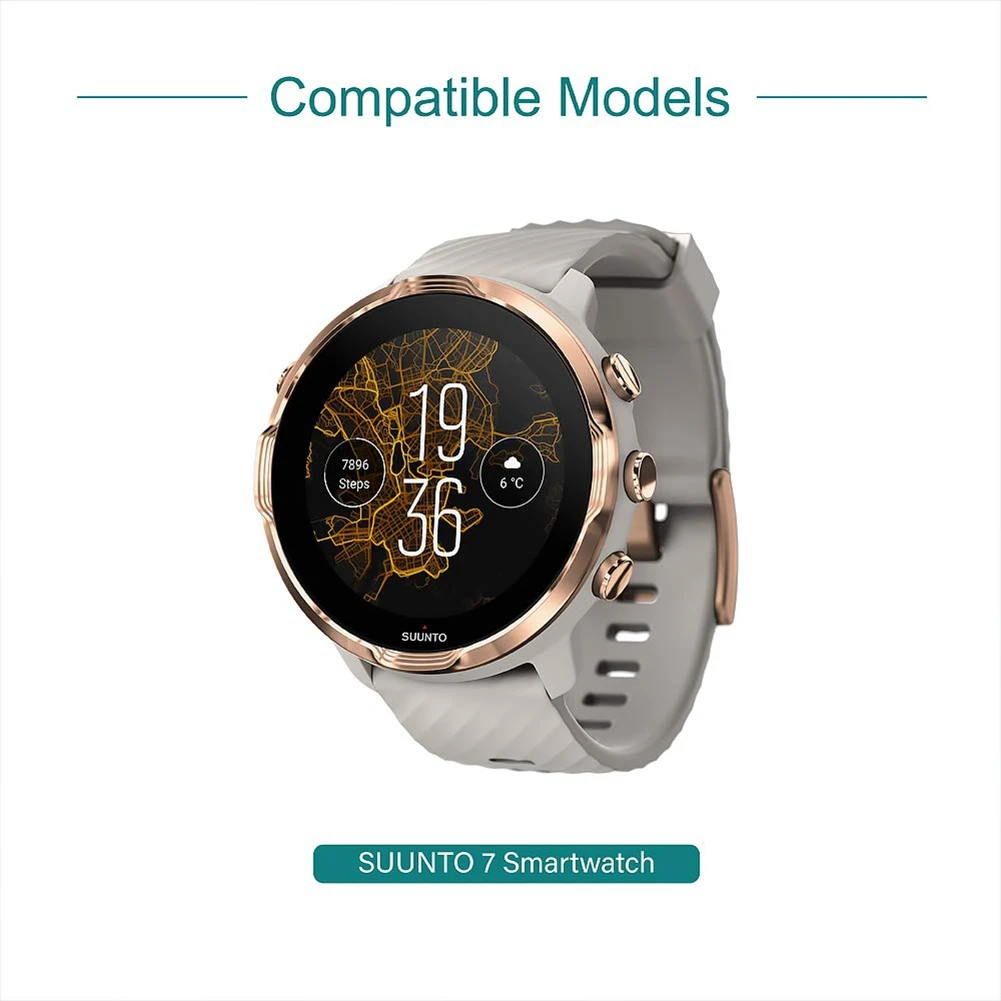 Зарядное устройство для смарт-часов Suunto 7 магнитный USB-кабель зарядки 39 37 дюйма/100