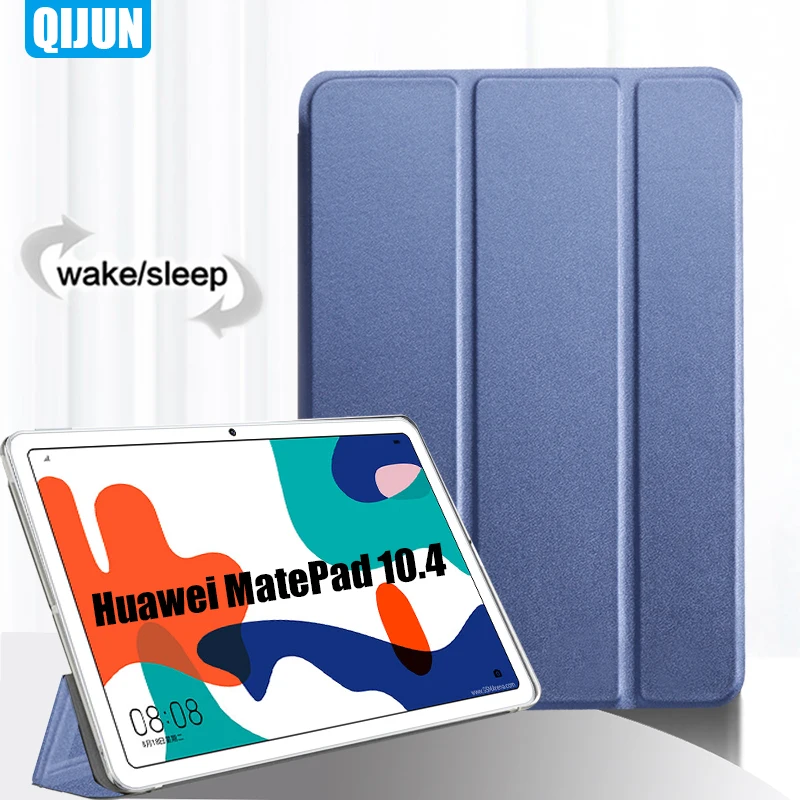 

Tablet case for Huawei MatePad 10.4" 2020 Smart sleep wake Tri-fold Full Protective flip cover stand for BAH3-W09 BAH3-AL00 AN10