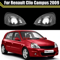 car headlamp glass lamp mask transparent lampshade shell headlight cover for renault clio campus 2009 auto light housing case