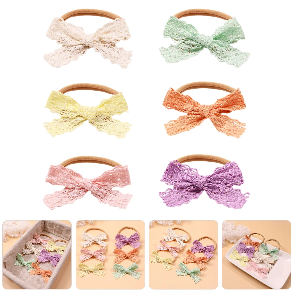 

Бант повязка на голову для младенцев девочек кружева Детская фотография Аксессуары для волос