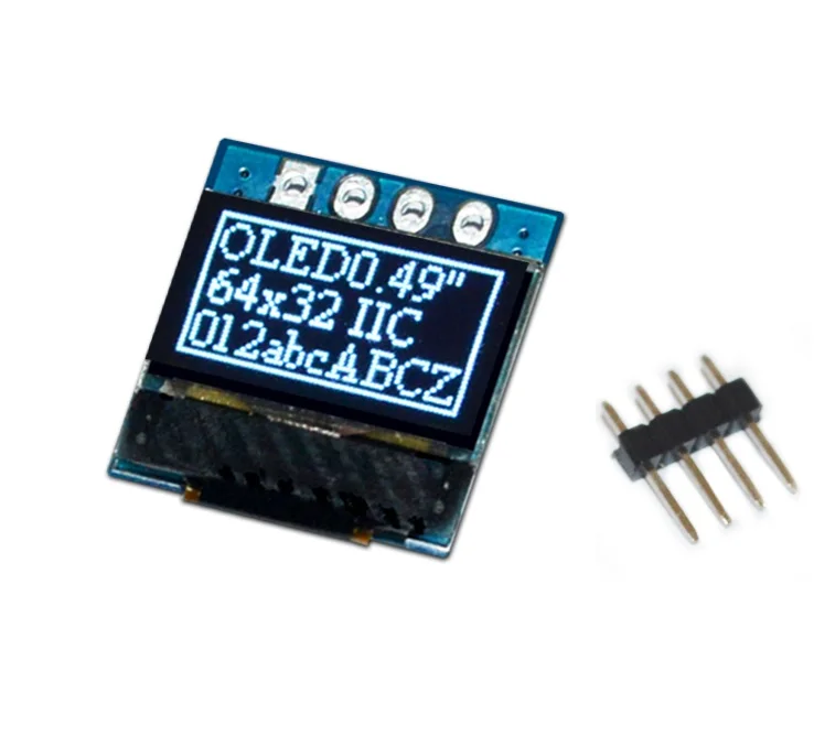 

0.49 Inch OLED Display LCD Module White 0.49" Screen 64x32 I2C IIC Interface SSD1315 Driver for Arduino AVR STM32 NEW