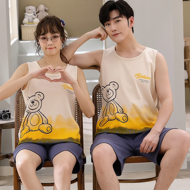 Пижама Sin Chan Мужская пижама Sinchan хлопковые летние короткие комплекты японская для