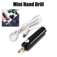 mini hand drill portable handheld micro usb powered drill for metal wood home diy jewelry pendant crafts making hand tools