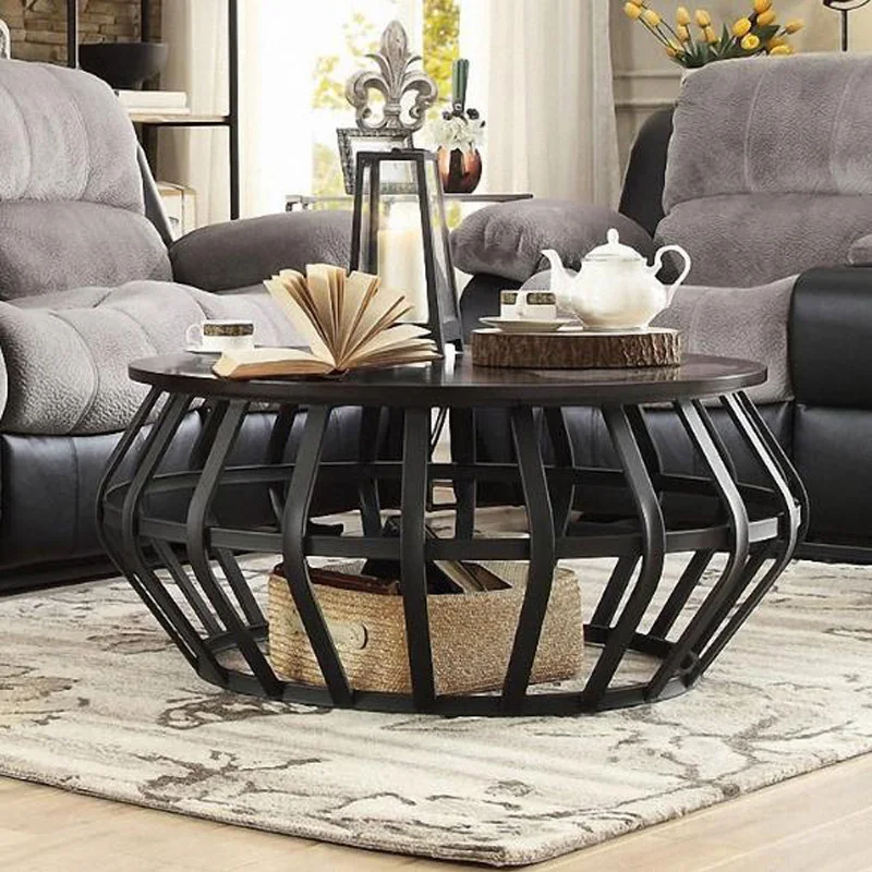 

Contracted Coffee Tables Furniture Real Wood Archaize Makes Old Circular Table