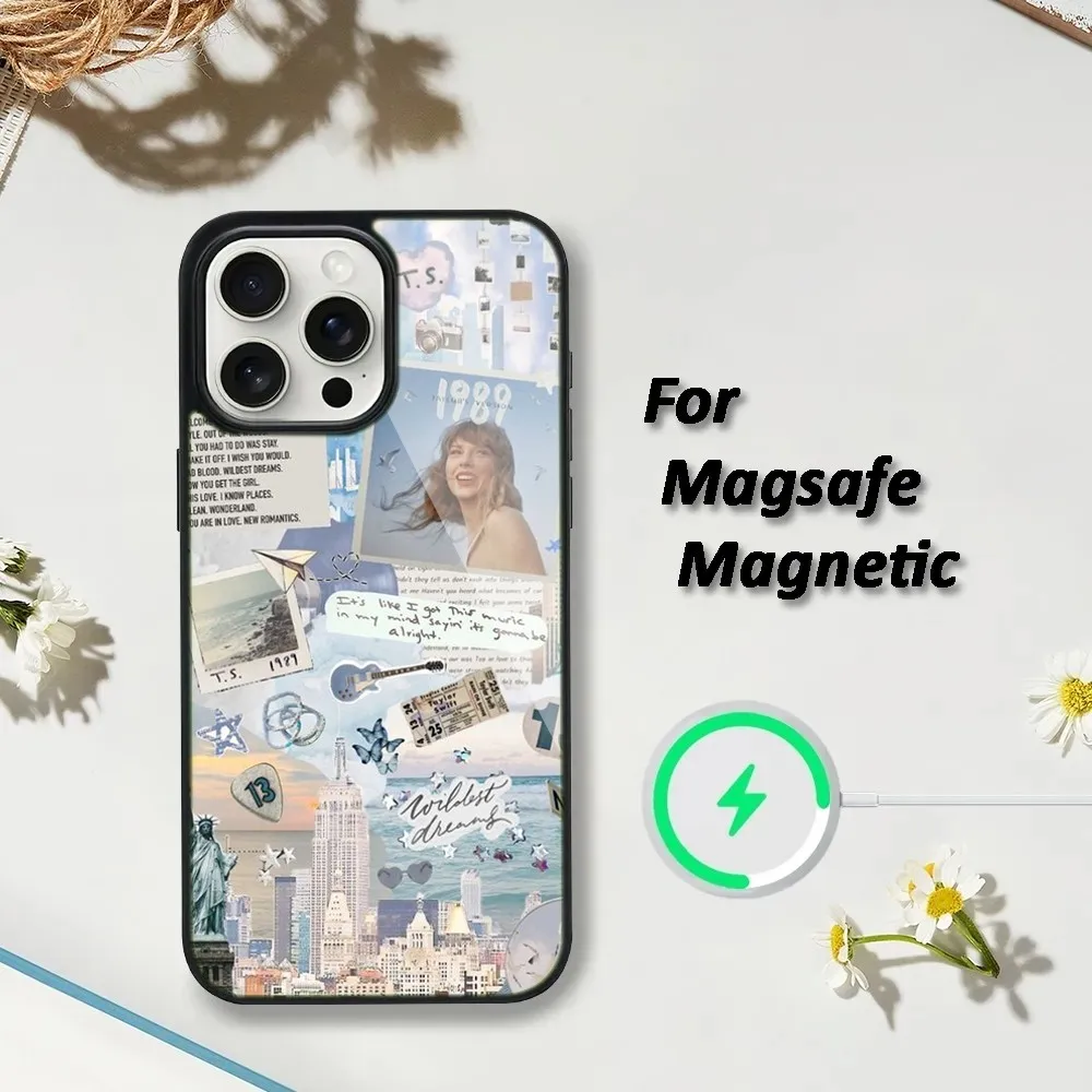 Чехол для телефона Singer T-TaylorS Alison iPhone 16 15 14 13 12 11 Plus Pro Max Mini S-SwiftES Magsafe с магнитной