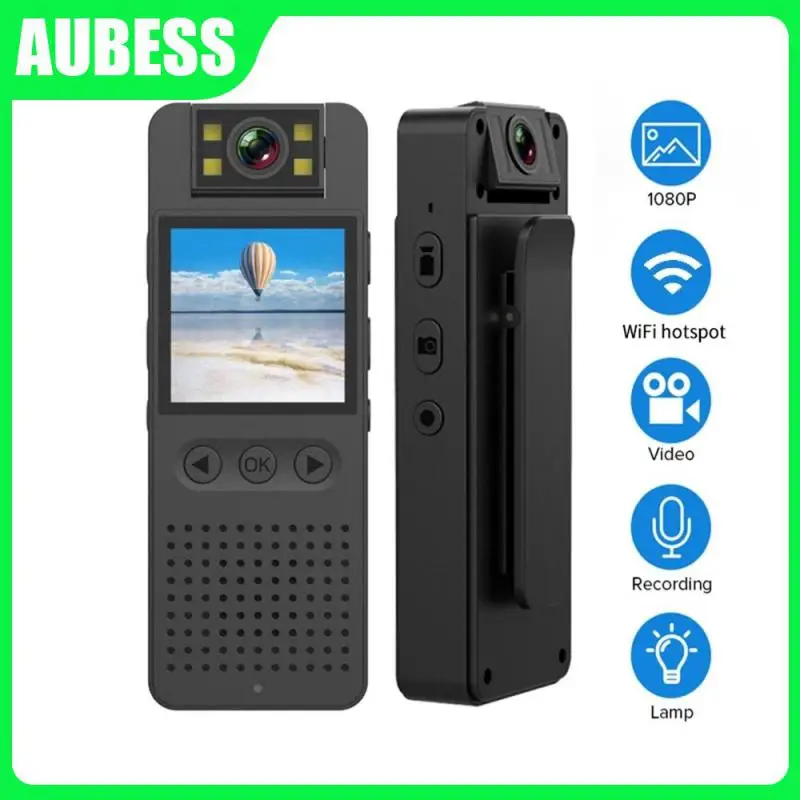 

Mini 180 Degrees Rotatable Lens Wifi Camera Night Vision Infrared Recorder Video 1080p Sports Camera Support 1.4inch Lcd Screen