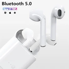 Headphones I7s tws Bluetooth 5.0 Earphones Wireless Headsets Stereo Bass Earbuds In-ear Sport Waterproof Headphone