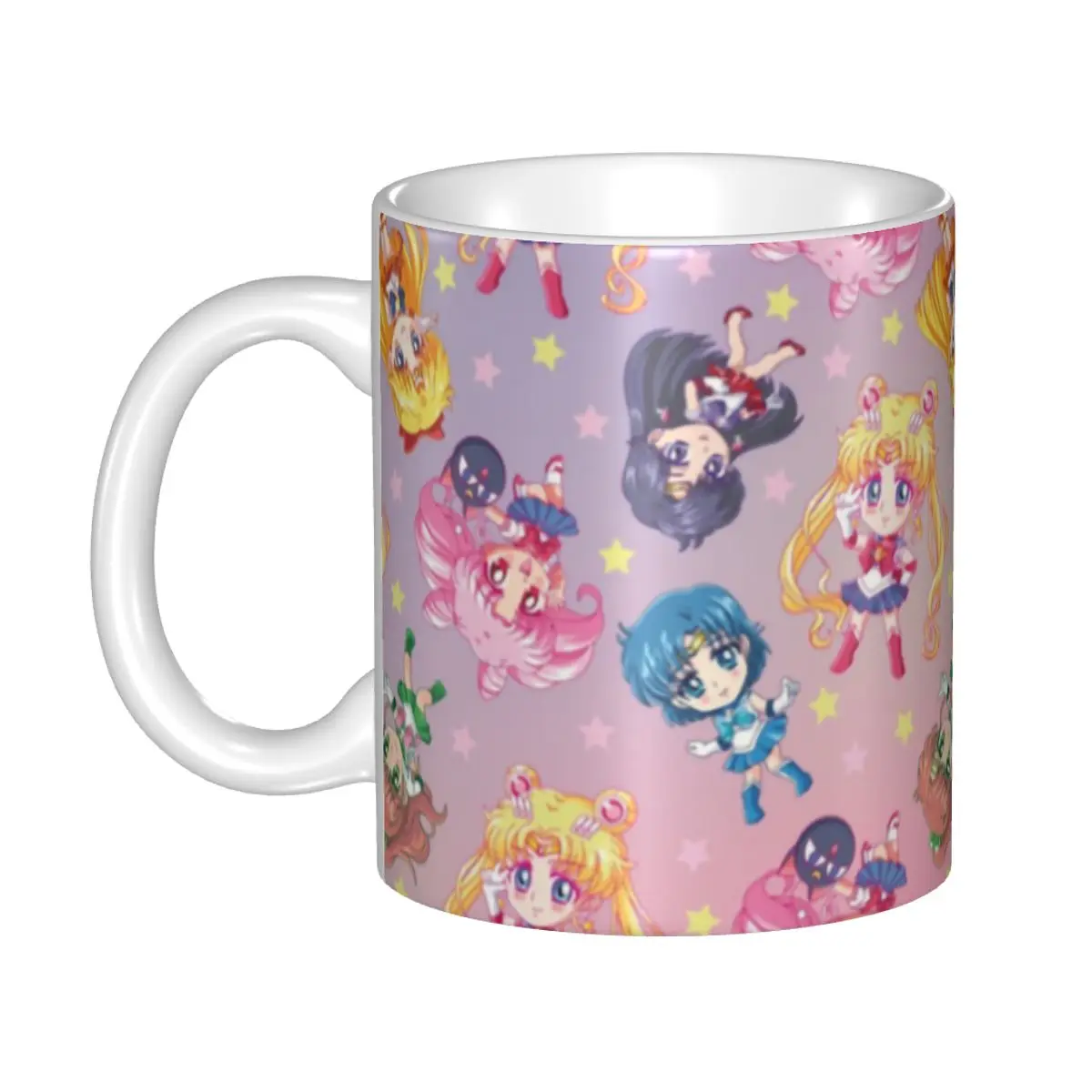 

DIY Crystal Team Pattern Ceramic Mug Customized Sailor Soldiers Coffee Cup Creative Present Outdoor Work Camping Cups And Mugs