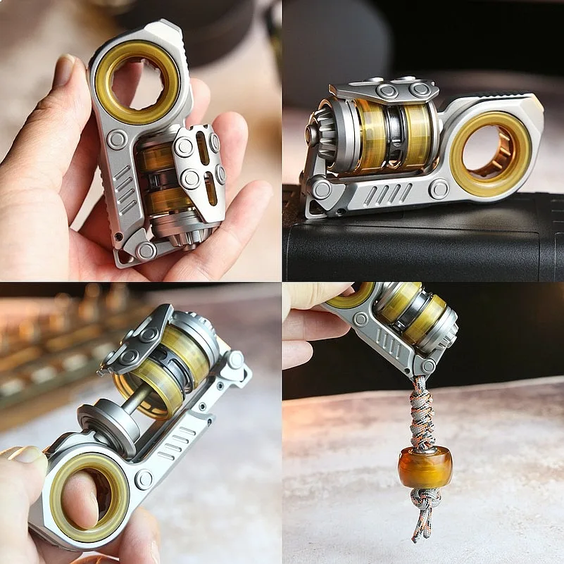 Фото Сенсорная игрушка-слайдер Sinian PEI & Steel Tuning Fork Fidget Slider - сенсорный яйцевидный шарик для снятия тревоги, для взрослых и детей, подарок для взрослых, EDC-аксессуар №1