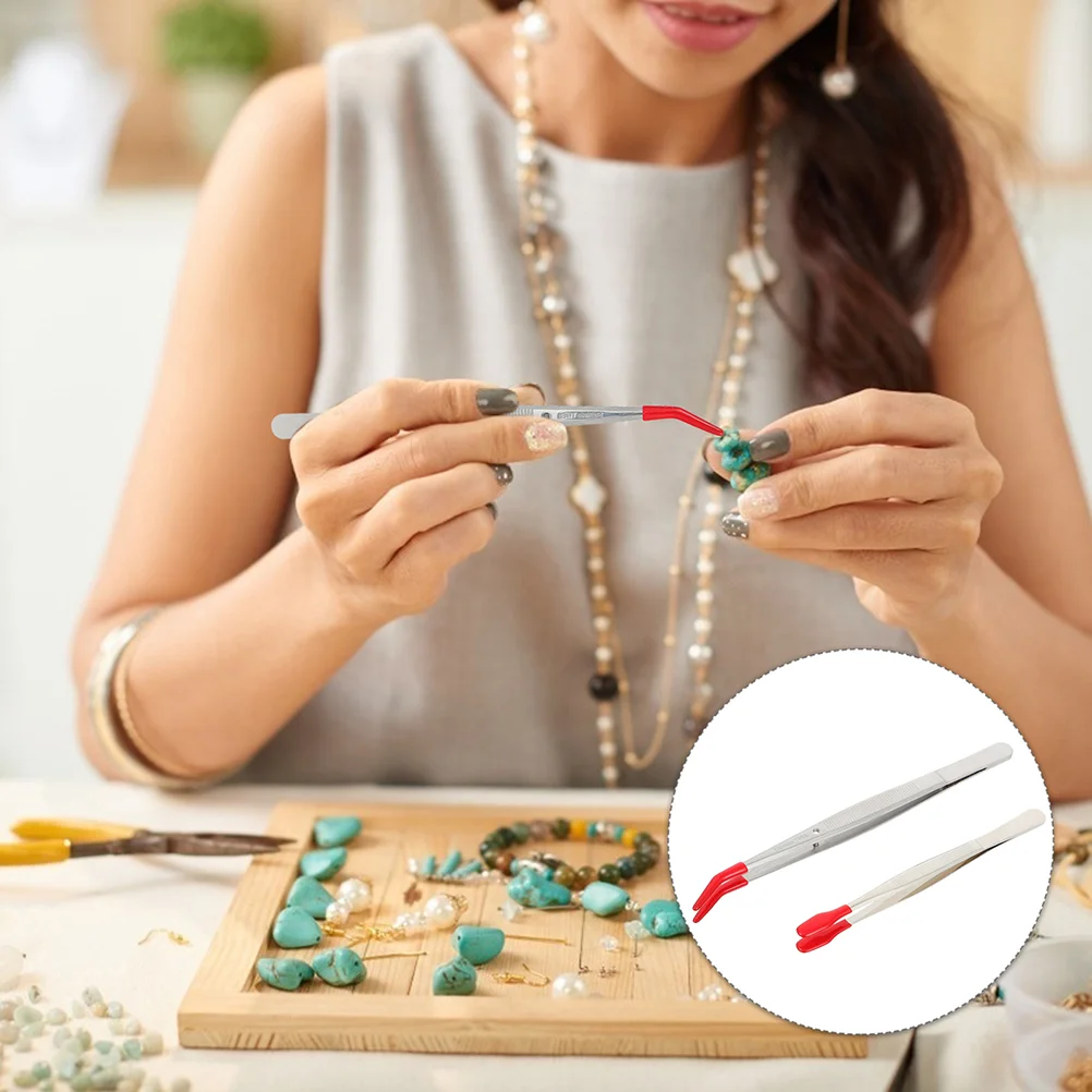 

4pcs Stainless Steel Tweezers Premium Durable Prime High Grade Professional Sturdy Hand Tool Stainless Steel Tweezers for Home