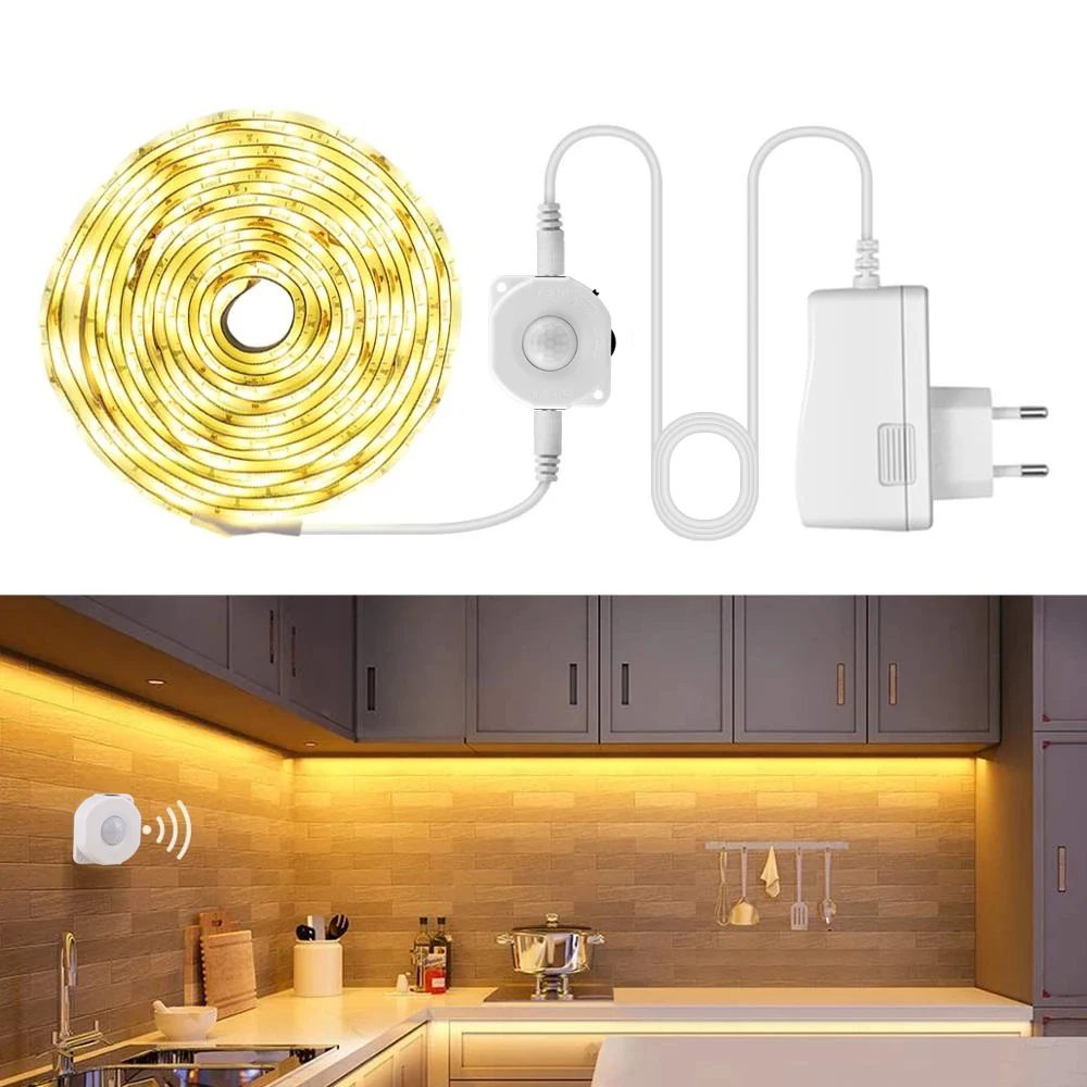

Lcamaw Indoor Lighting Flexible Lamp Toilet Stair Porch Garage Led Night Light Balcony Smart Pir Motion Sensor Bathroom Kitchen