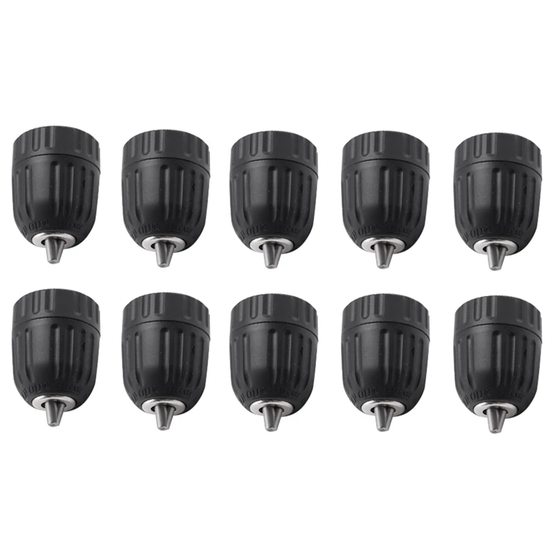 

10 шт. 1/32 дюйма БЕСКЛЮЧЕВОЙ сверлильный патрон, Air/Electric/Wireless 0,8-3/8In 24 UNF-10 мм быстрая, фреза