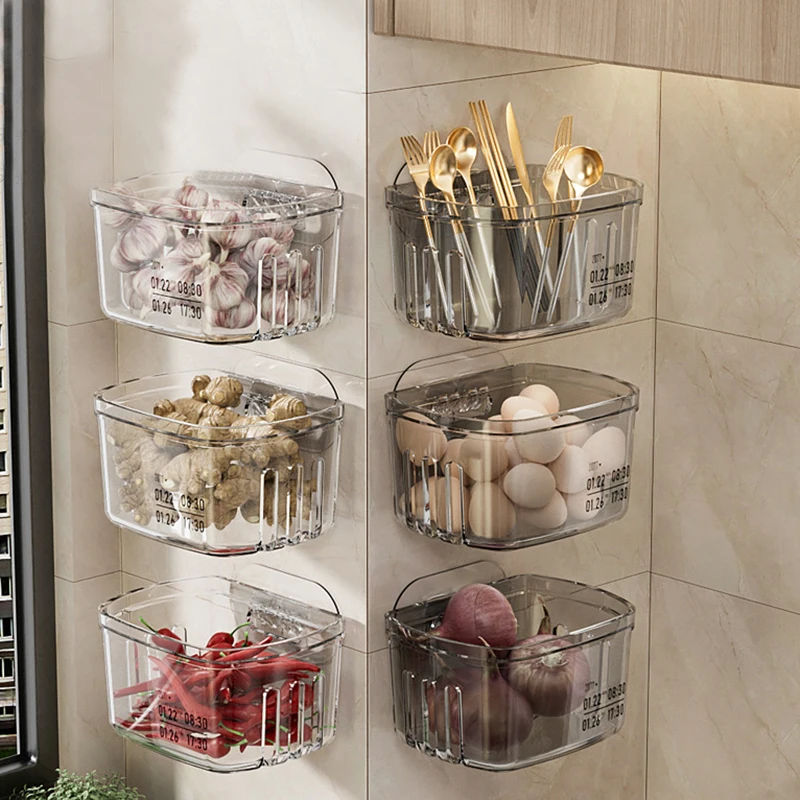 Пластиковая кухонная коробка для гаджетов многофункциональная корзина хранения