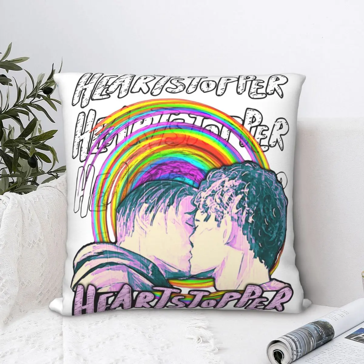 

Heartstopper Kit Connor Pillowcases Polyester Home Oseman Charlie Nick Boys Love Cushion Cover Cute Decor Pillowcase
