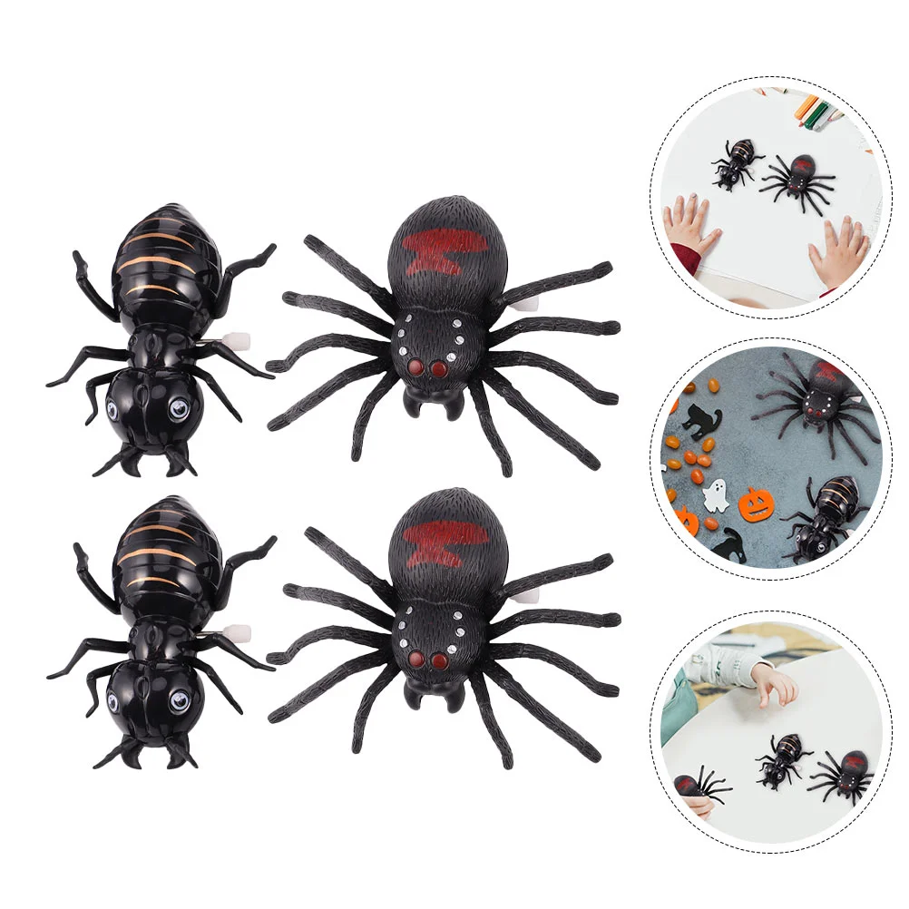 

Spider Halloween Fake Spiders Toys Realistic Ant Prank Toy Party Decorations Bugs Insects Joke Figures Insectprops Large