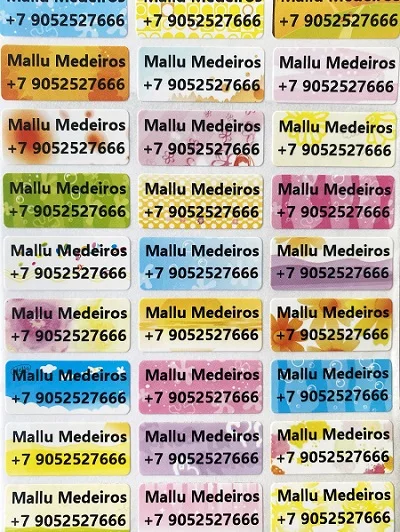 

Персонализированные наклейки с именами