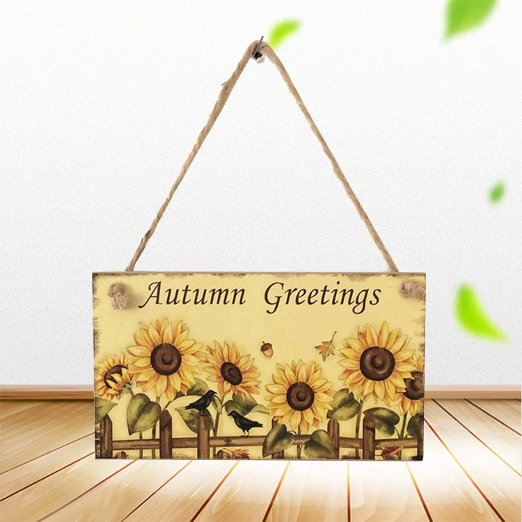 

«Осенние поздравления», деревянное Оформление интерьера