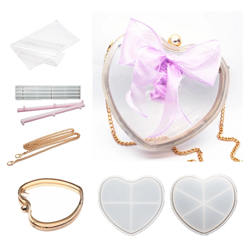 

Casting Mold Kit Shoulder Bag Home Desktop Decoration Jewelry Making Casting Tools Mold Set DIY Epoxy Resin Silicone Mold