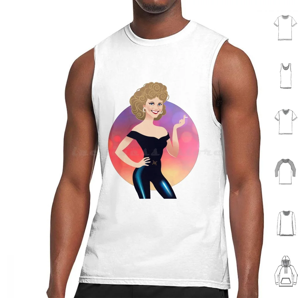 

The One That You Want Tank Tops Print Cotton Olivia Newton John Newton John Grease Musical Movie Classic Pop Pink